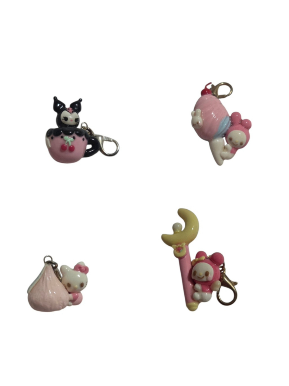 Sanrio x Moetch Kawaii Mini Charm Bundle • Kuromi My Melody Hello Kitty